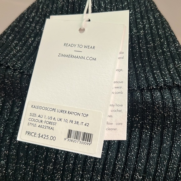 Zimmerman Kaleidoscope Lurex Rayon Top - Picture 5 of 8